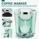 Play Kitchen Appliances Toy Set with Coffee Maker Machine, Mixer, Toaster, Blender, Kids Kitchen Playset, Play Kitchen Accessories with Sound & Light, Birthday Gifts for Kid Girls Ages 3-5 4-8