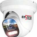 ENSTER 8MP 4K PoE Security Camera Outdoor, Full Metal, Compatible ONVIF & RTSP, 100ft Smart Color Night Vision, AI Human & Vehicle Detection, IP66 Waterproof, 110 Wide Angle, Built-in Mic