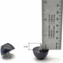 1 Inch Round Rubber Feet for Cutting Board with Stainless Steel Screws for Furniture Electronics Appliances 12-Pack