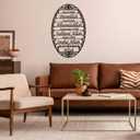 PullCrease Islamic Wall Art Decor Ramadan Metal Calligraphy Iron Decoration 16.4 Inch Eid Mubarak Wall Decor for Living Room Prayer Room Home Bedroom Gifts(Black)