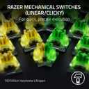 Razer BlackWidow V4 Pro Wired Mechanical Gaming Keyboard: Green Switches Tactile & Clicky - Doubleshot ABS Keycaps - Command Dial - Chroma RGB - Magnetic Wrist Rest - Snap Tap