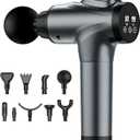 APHERMA Massage Gun, Muscle Massage Gun for Athletes Handheld Electric Deep Tissue Back Massager, Percussion Massage Device for Pain Relief with 30 Speed Levels 9 Heads