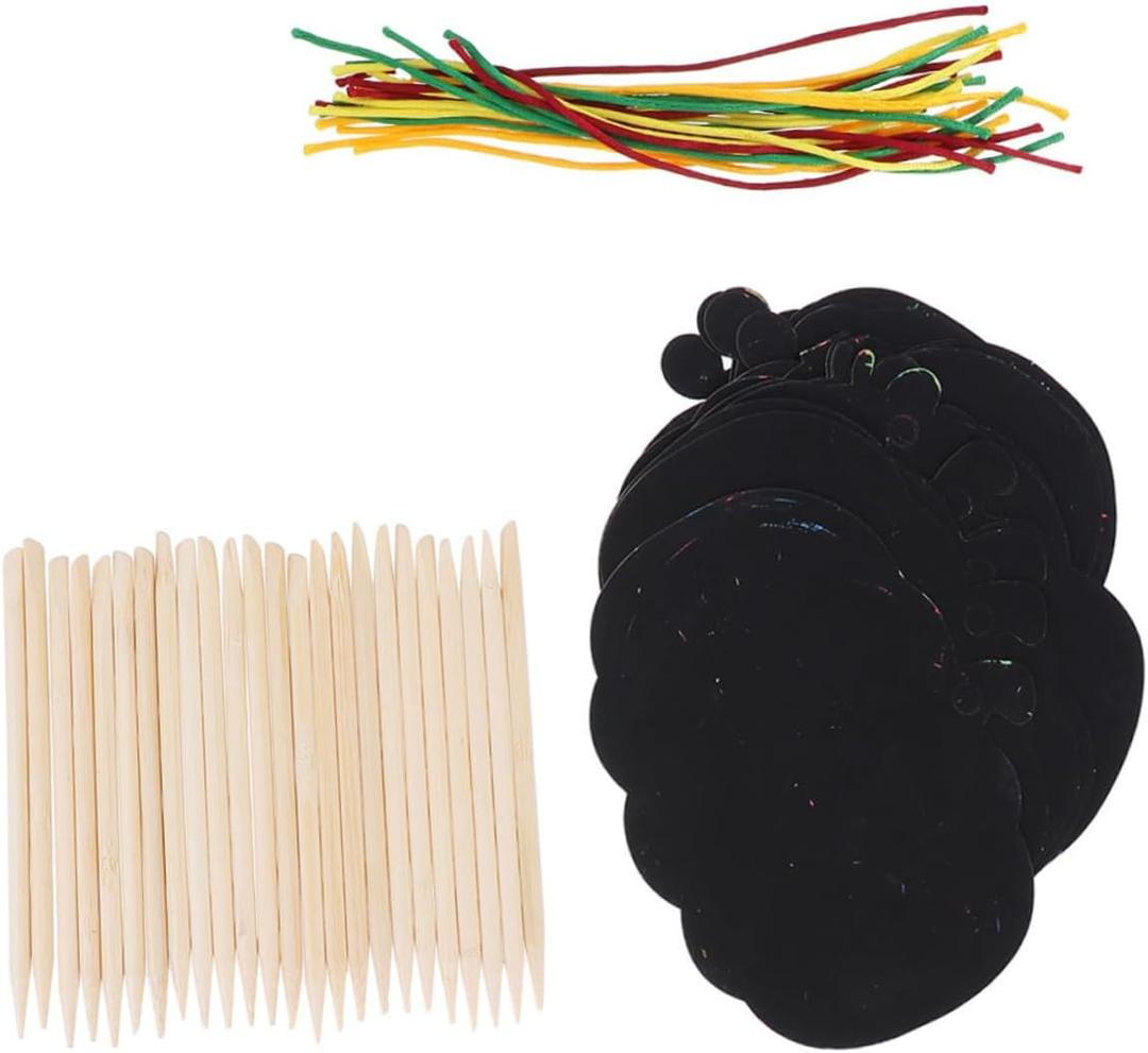 48pc Halloween Pumpkin Scratch Cards Set Halloween Favors for Boys and Girls Bulk Scratch Off Art Craft Supplies