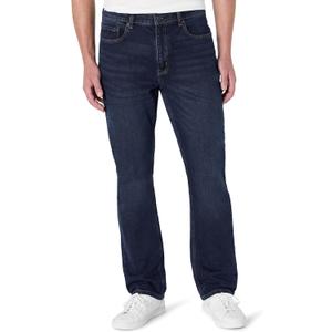 Amazon Essentials Men's Low Stretch Straight-Fit Jeans (38W x 30L, Dark Midnight Wash)