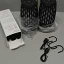 Vanten 2 Pack 10W Outdoor Bluetooth 5.3 Speakers, Waterproof, Sync up to 100, Flame Lamp for Party, Gifts for Men & Women