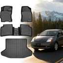 Floor Mats for Toyota Prius 2004-2007-2009, Custom Fit for 2nd Gen Prius | for Prius c & Prius v, TPE Non-Slip Waterproof Front & 2nd Row & Cargo Liner Car Accessories