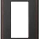Amerelle Manhattan Single Rocker Cast Metal Wallplate in Aged Bronze