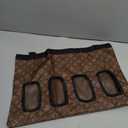 Wallspet Rabbit Hanging Hay Feeder Bag Large Capacity Small Animal Hay Dispenser 600D Oxford Cloth Rabbit Hay Storage Bag for Bunnies Guinea Pigs Chinchillas (Brown)