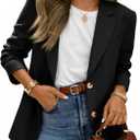 Cicy Bell Womens Business Casual Blazers Long Sleeve Button Down Work Suit Jackets Lapel Collared Lightweight Blazer