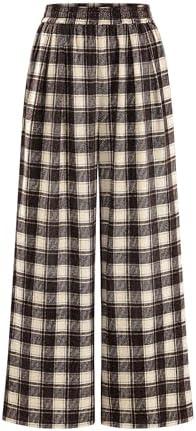 PRETTYGARDEN Casual Women's Pants 2026 Elastic Waist Palazzo Long Pajama Wide Leg Trousers Knit Fall Outfits with Pockets, Large