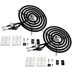 WB30X348 Electric Stove Burners Replacement 8'' 2350W By TOP-HEATER Upgraded 235217 Range Burner replacement Part Fit GE Hotpoint RCA Electric Range, 2Pack