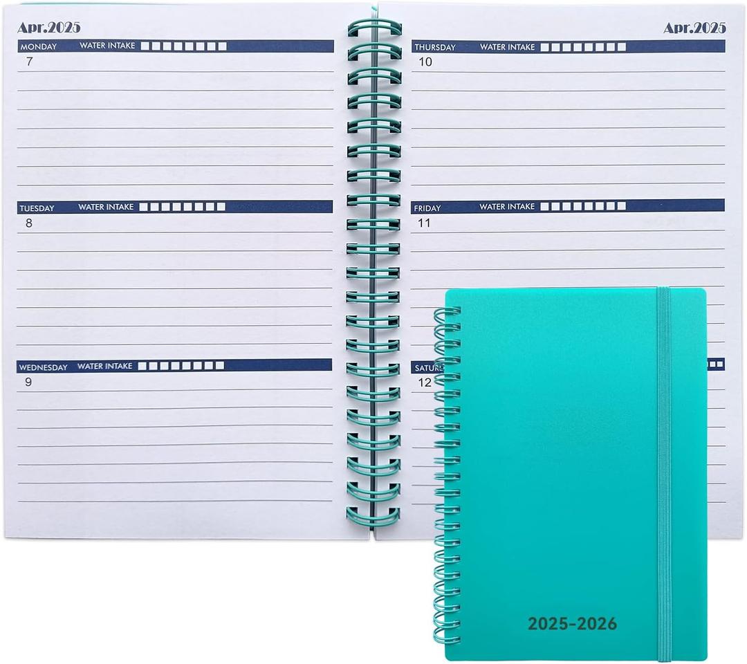 Planner 2025-2026 - January 2025 - June 2026, Yearly Monthly Monthly and Daily Planner 2025-2026, Larger Planner(Green PP Cover-2025.1, 7.5" x 10.2")