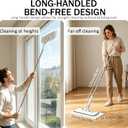 10.2x4.1x49.2 Hands Free Flat Mop, Auto Clamp & One-Click Release