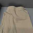 Puimentiua Cotton Linen Pants Men Casual Loose Fit Elastic Drawstring Waist Summer Beach Pants (Beige, XL)