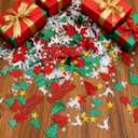 4800Pcs Christmas Confetti Xmas Metallic Foil Mix Confetti for Christmas and New Year Decoration Set (Style 3)