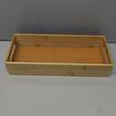 VITVITI Toilet Tray for Bathroom, Bamboo Toilets Paper Storage with Handles, Toilet Paper Tray Holder Organizer Basket for Top Tank/Kitchen Counter Natural,14.9x5.9 Inch