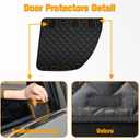 PETICON Dog Seat Covers for Tesla Model 3 & Y Back Seat with 2 Pack Door Protectors, 100% Waterproof Dog Hammock for Tesla with Mesh Window & Headrest Protection Prevents Scratches and Scuffs
