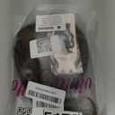 viviaBella Women 10" Twist Braid Headband Straight Hairpieces Human Hair Clip In Topper Hair Extension With Bangs Invisible Natural (Medium Brown)