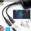 USB C Splitter, Dual USB C Headphone and Charger Adapter, 1 in 2 Out Type C Audio Jack Dongle with PD 60W Fast Charging Cable for iPhone 17 16 15 Pro Max, iPad, Samsung Galaxy S25 S24 Ultra More USBC