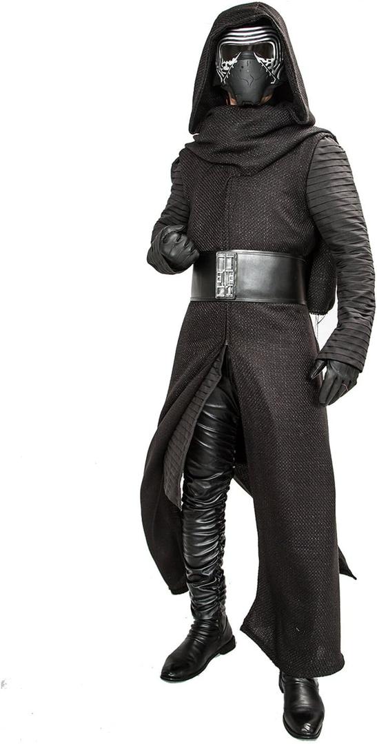 XCOSTUME Mens Deluxe Kylo Ren Costume Full Suit New Version V3 with Belt & Gloves 2024 (XX-Large)