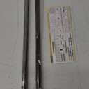 Black Curtain Rods for Windows 28 to 48 Inches,3/4 Inch Diameter Drapery Rod,Square Finials,Size:18''-45''