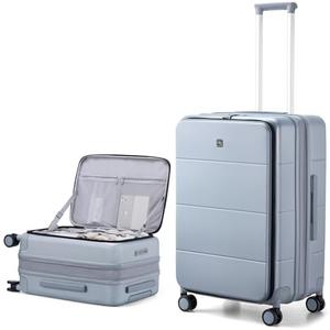 Hanke 24 Inch Expandable Checked Luggage Hard Shell Suitcases with Wheels Top Opening TSA Luggage Rolling Large Suitcases for Travel Luggage