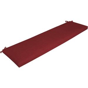 Arden Outdoor Bench Cushion, 46 x 17, Rain-Proof, Fade Resistant Ruby Red Leala