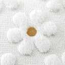 2 x Artscope Spring Summer Pillow Covers 18x18 Set of 2 Decorative Yellow Flower Heart Daisy Throw Pillow Cases Soft Plush Faux Fur Couch Cushion Case for Holiday Farmhouse Sofa Bed Room Home Decor-White