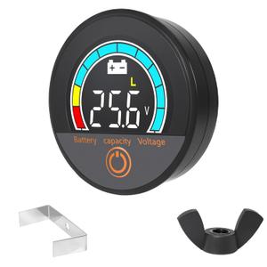 IP67 Waterproof Battery Meter Monitor, 12v 24v 36v 48v 60v 72v 84v Digital Display Battery Capacity Remaining Percentage Tester with Alarm Temperature for Golf Cart Motor Lithium Lead-Acid Batteries (Blue) IP67 Waterproof Battery Meter Monitor, 12v 24v 36v 48v 60v 72v 84v Digital Display Battery Capacity Remaining Percentage Tester with Alarm Temperature for Golf Cart Motor Lithium Lead-Acid Batteries (Blue)