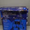 Medline Superlight Aluminum Rollator, Black - Ultra-Lightweight, Foldable & Durable Mobility Walker