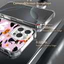 2 x Halloween Phone Case for iPhone 16 Pro Max,Pink Cartoon Ghost Pattern Cover Soft Bumper Protective Cute Boys Girls Phone Case for iPhone 16 Pro Max