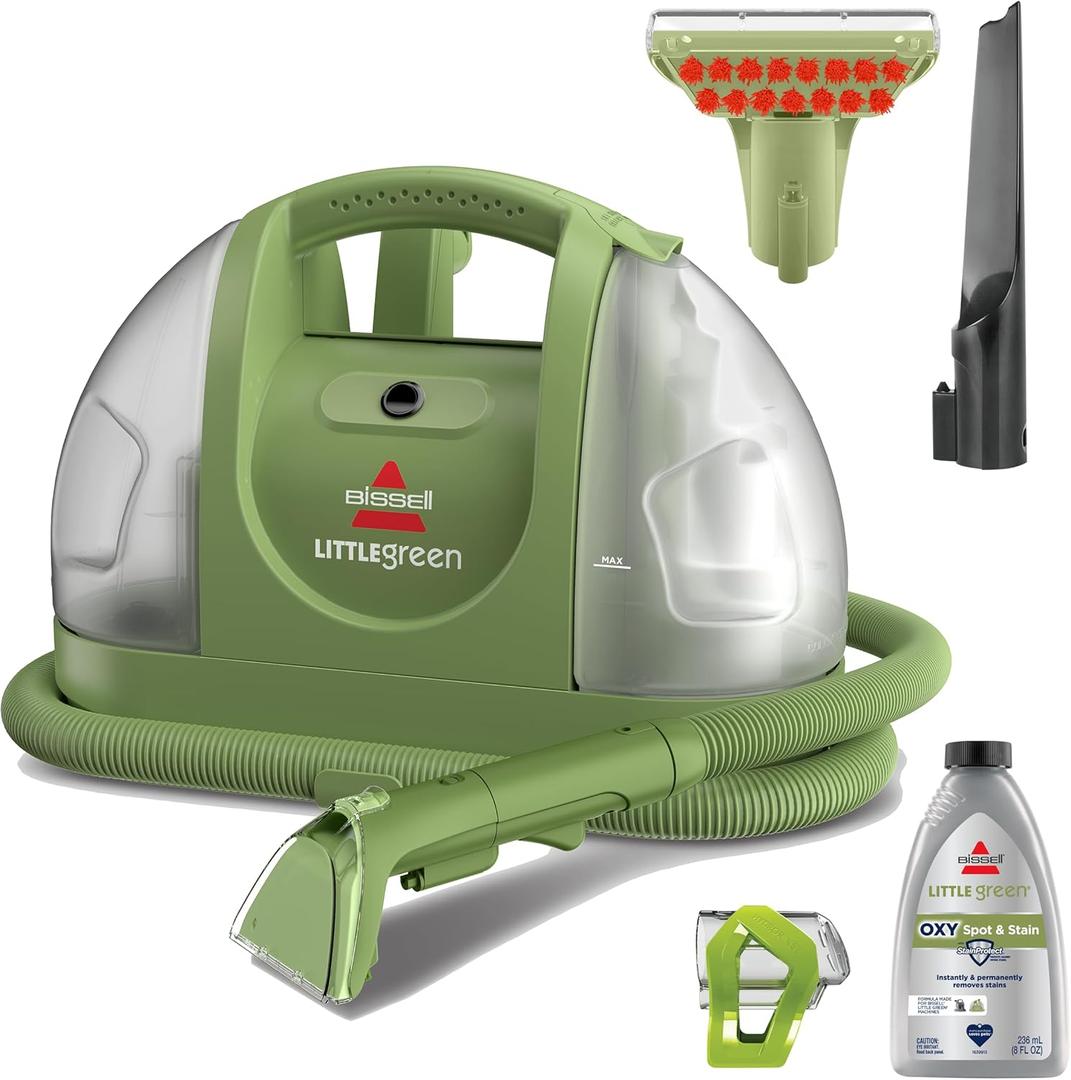 BISSELL Little Green Multi-Purpose Portable Carpet Cleaner, 1400B
Multi-surface upholstery cleaning; exclusive specialty tools included; car & auto detailing; Green color