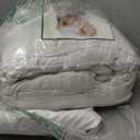 CozyLux Queen Comforter Set White Seersucker 7 Pieces Bed in a Bag Queen Comforter Set with Sheets, Luxury Soft Bedding Set with Down Alternative Comforter, Sheets, Pillowcases & Shams for All Seasons