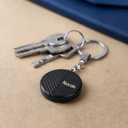 Bluetooth Key Finder Smart Tag Tracker Item Locator with Key Chain, Separate Battery Compartment, for Keys, Luggage, Backpacks (Nutale Findthing)