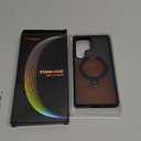 TORRAS 360 Spin Magnetic Stand for Samsung Galaxy S25 Ultra Case, Fit for Magsafe, Military Grade Slim Protective S25 Ultra Case with Kickstand & Ring Holder, Ostand Spin, Translucent Frosted Black