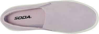 Soda Flat Women Shoes Slip On Loafers Sneakers Platform Lavender Purple HIKE-G 9