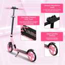 Nattork Scooter for Kids 6+, Teens and Adults- Adjustable Height Folding Kick Scooter with Large Sturdy Wheels for a Smooth Ride, Lightweight, Anti-Shock Suspension for Boys and Girls