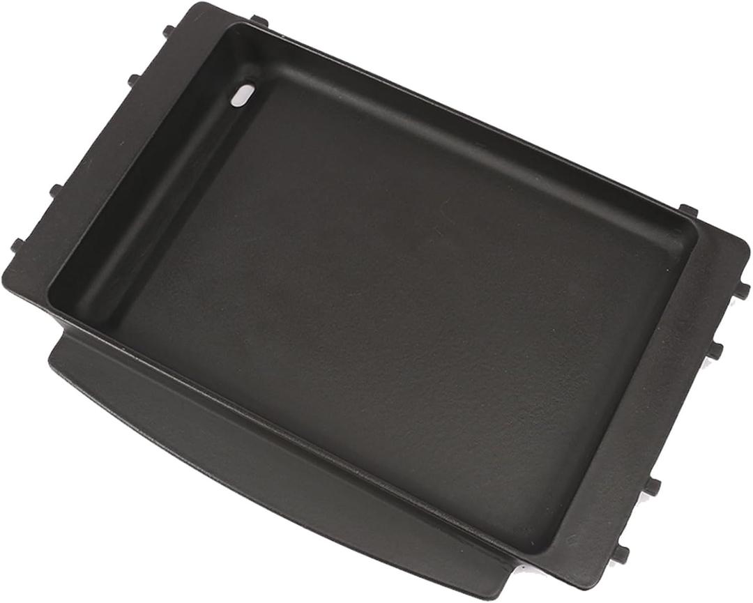 7658 Cast Iron Grill Griddle, Griddle Insert for Weber Spirit 200 Gas Grills, for Spirit ll E-210 Series, Cooking Pan, Partial Flat Top, Outdoor Camp BBQ, Heavy-Duty, for Weber 7597, 7598 (17.5" x 12" x 2")