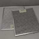 W10169961A Whirl-pooll Aluminum Range Hood Filters 10.5" x 12.5" -Layer Aluminum Mesh Hood Vent Filter, Universal Cooker Hood Metal Mesh Filter Blocks Grease & Filters Air2 Pack