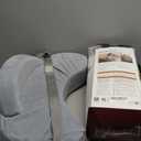 Momcozy Innovative Safety Guard Nursing Pillow - Firm & Springy Memory Foam - Stable, Ergonomic Support & Comfort - Wider Breastfeeding Cushion, Adjustable, Removable Cover, Baby Safety Certified (CozyLite, Cozylite -Grey)