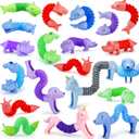 20Pcs Animal Pop Tubes Fidget Toys,Party Favors, Carnival Prizes,Birthday Gifts for Kids, Stress Relief Sensory Toys for Kids 3-8, Piata Stuffers