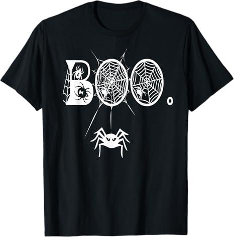 Boo Spiders Tshirt Creepy Halloween Spiders Costume Gift T-Shirt L