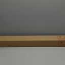 Exclusive Home Curtains Ogee 1" Curtain Rod and Coordinating Finial Set, Matte Silver, Adjustable 36"-72"