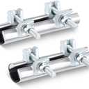 Hicarer 2 Pcs 1/2 Inch Pipe Repair Clamp with Single Bolt Stainless Steel Clamps Copper Pipe Repair Kit(Stylish,6 Inches Length)