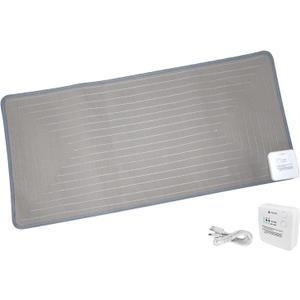 DOGNESS Rechargeable Pet Shock Mat, 31"x15" Safe Cat Scat Repellent Mat Electronic Training Pads Keep Dogs and Cats Off Couch, Bed, Indoor Cat Deterrent Mats (Grey)