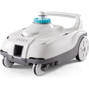 INTEX 28006E ZX100 Pressure-Side Above Ground Automatic Pool Cleaner: For Bigger Pools  Cleans Pool Floor  Removes Debris  Removable Filter Tray  21ft Tangle Free Hose (1600-3500 gal/h Pump Flow Rate Required)