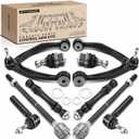 A-Premium 10Pcs Front Suspension Kit, Upper Control Arm, Lower Ball Joint, Sway Bar Link, Inner Outer Tie Rod End, Compatible with Chevy Silverado 1500 Suburban & GMC Sierra Yukon & Cadillac Escalade