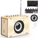 Poraxy Science Kits for Kids Age 8-12 12-14, STEM Kits 8-10, Build Your Own FM Radio Kit, Electronic Circuits DIY Experiment Engineering Building Project, Toys Gifts for Teen Boys Girls 9 11 13 15 16+