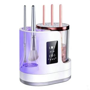 Electric Makeup Brush Cleaner Machine with Automatic Cleaning and Drying