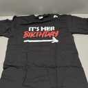 It's Her Birthday T-Shirt (Black, M)